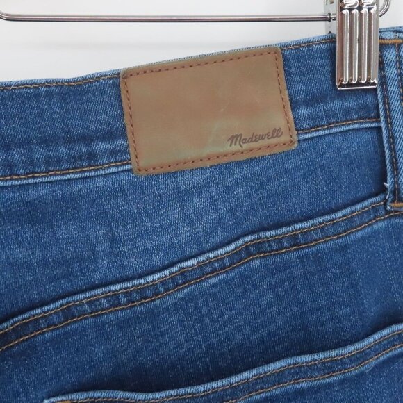 Madewell Women 32 10in High Rise Skinny Blue Denim Jeans Cotton Blend Pockets - Picture 5 of 11